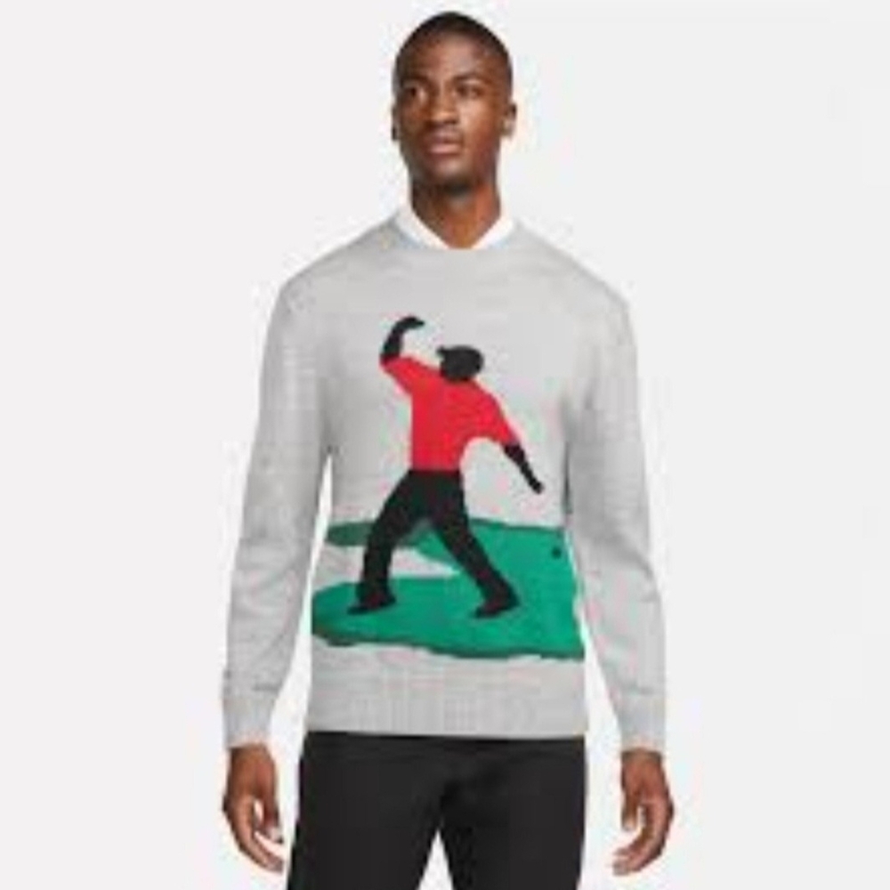 Nike Golf Tiger Woods Sweater Knit Crew 2021 Limited Edition